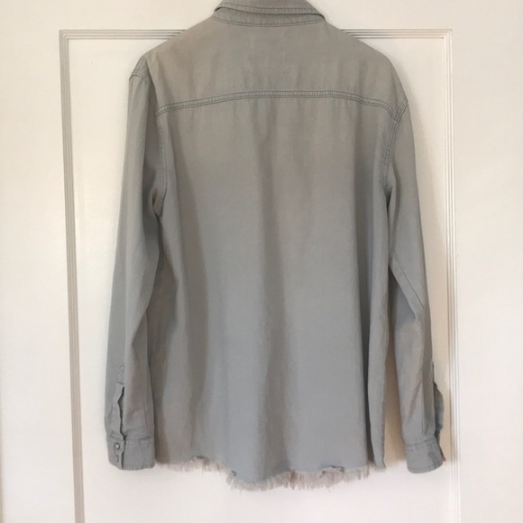 ONLY Jean shirt -stylish ombré wash & raw hemline - Picture 5 of 7